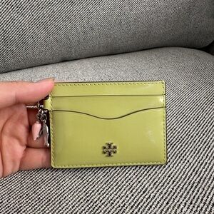 Tory Burch Emerson Charms Slim Card Case 171482 Candy Lime